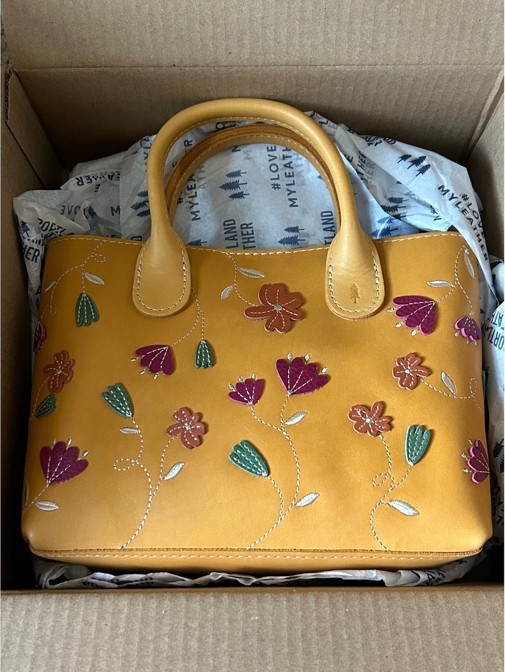 Portland Leather Goods Sunflower Folklore Large Rainstorm Raindrop